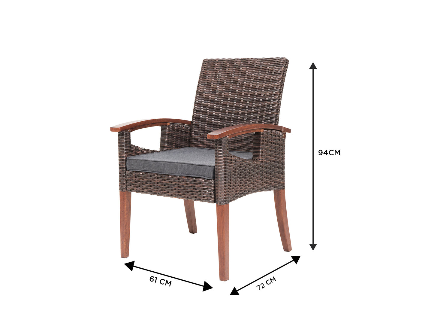 Cannes Outdoor Dining Chair Aluminium frame