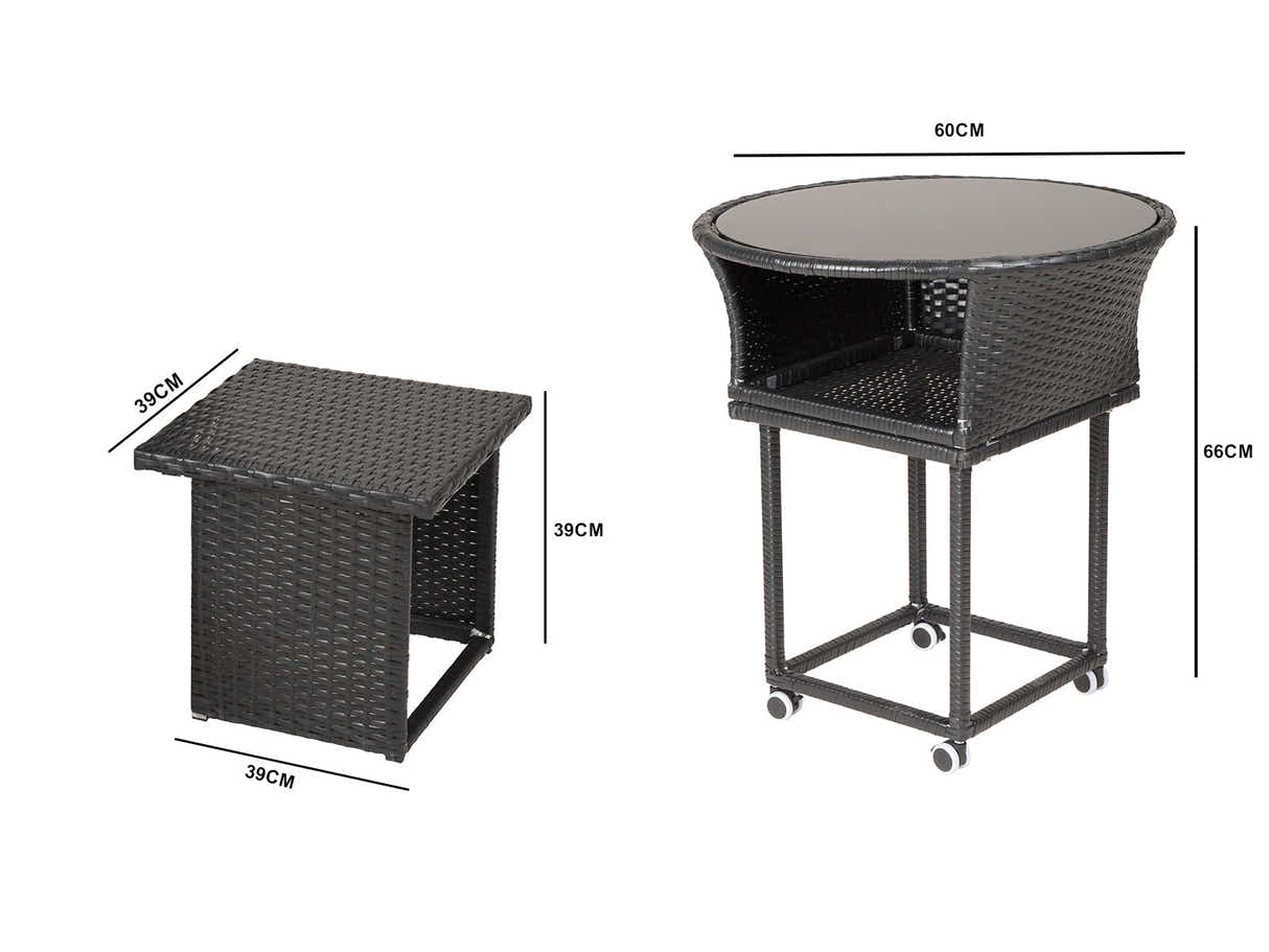 Enkel 5-Piece Outdoor Bistro Set