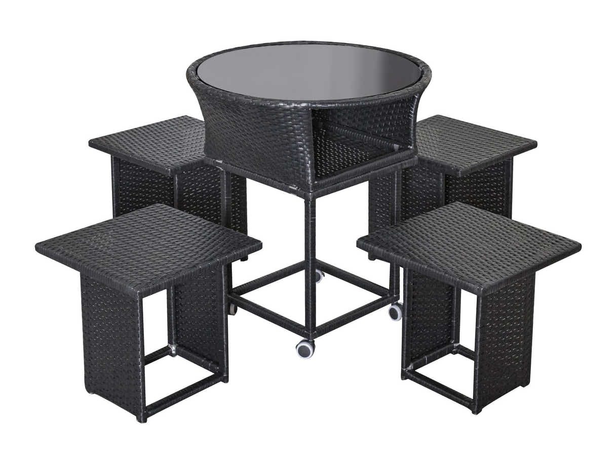 Enkel 5-Piece Outdoor Bistro Set