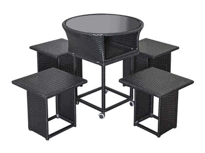 Enkel 5-Piece Outdoor Bistro Set