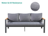 Sparre Outdoor Conversation Set 3+1+1 Aluminium frame