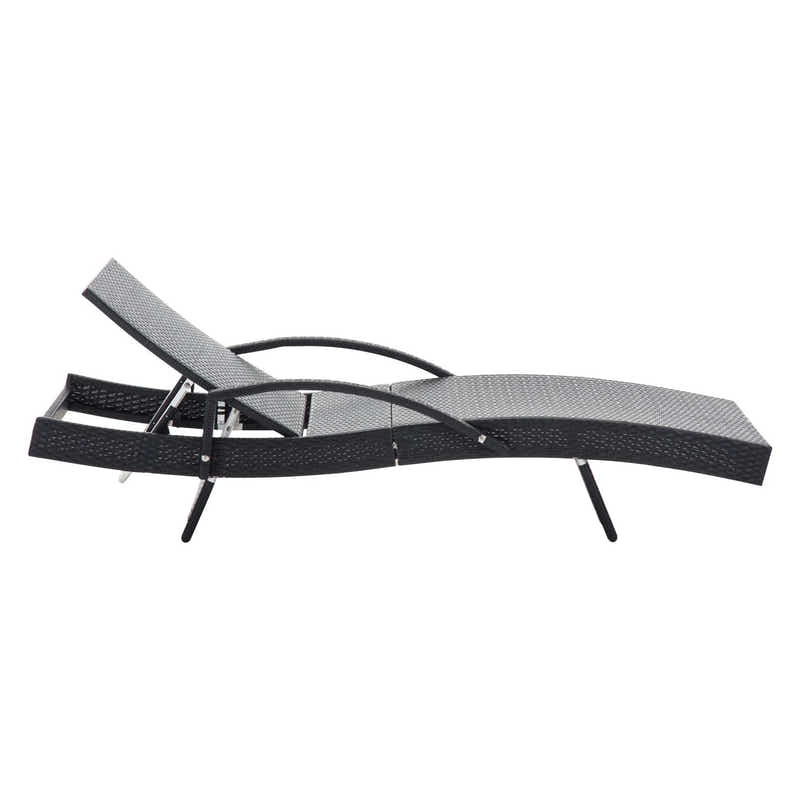 Outdoor Sun Lounger with Armrest