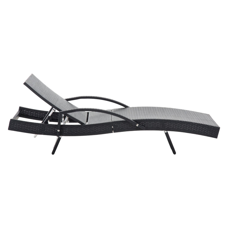Sun Lounger with Armrest