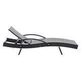 Sun Lounger with Armrest