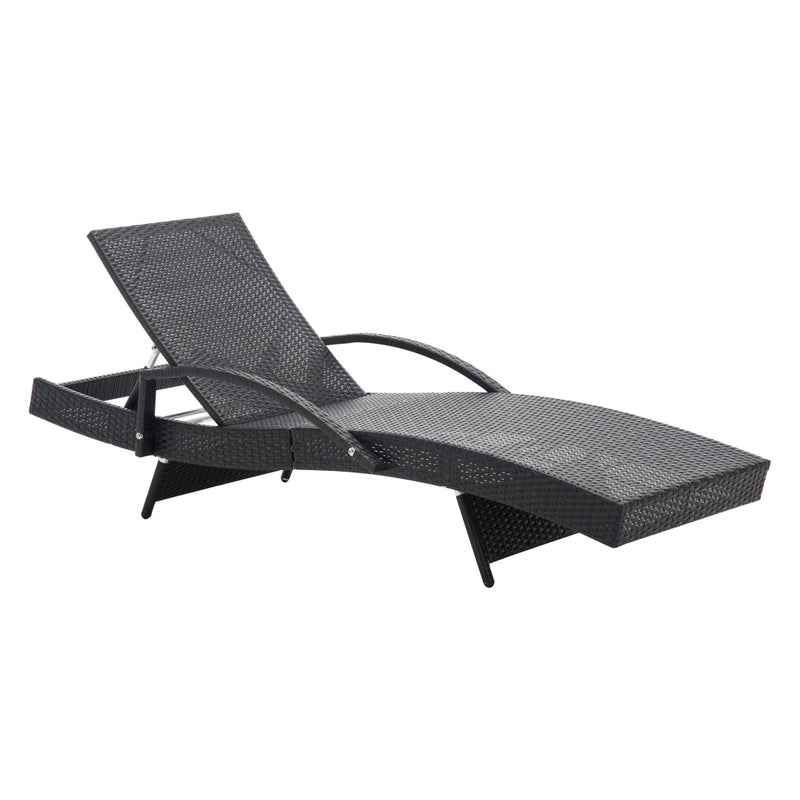 Sun Lounger with Armrest