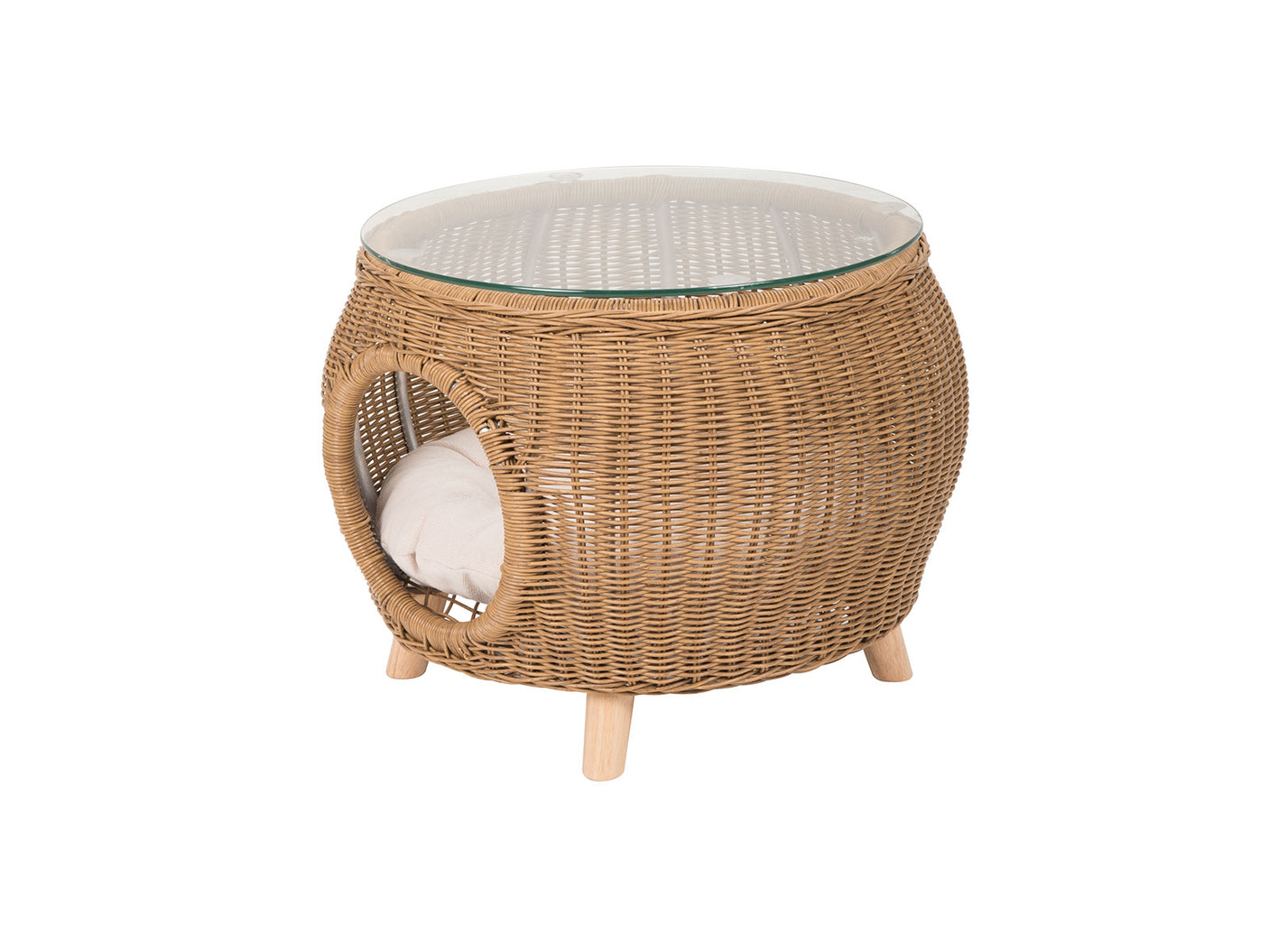 Naturlig Outdoor Side Table Aluminium frame