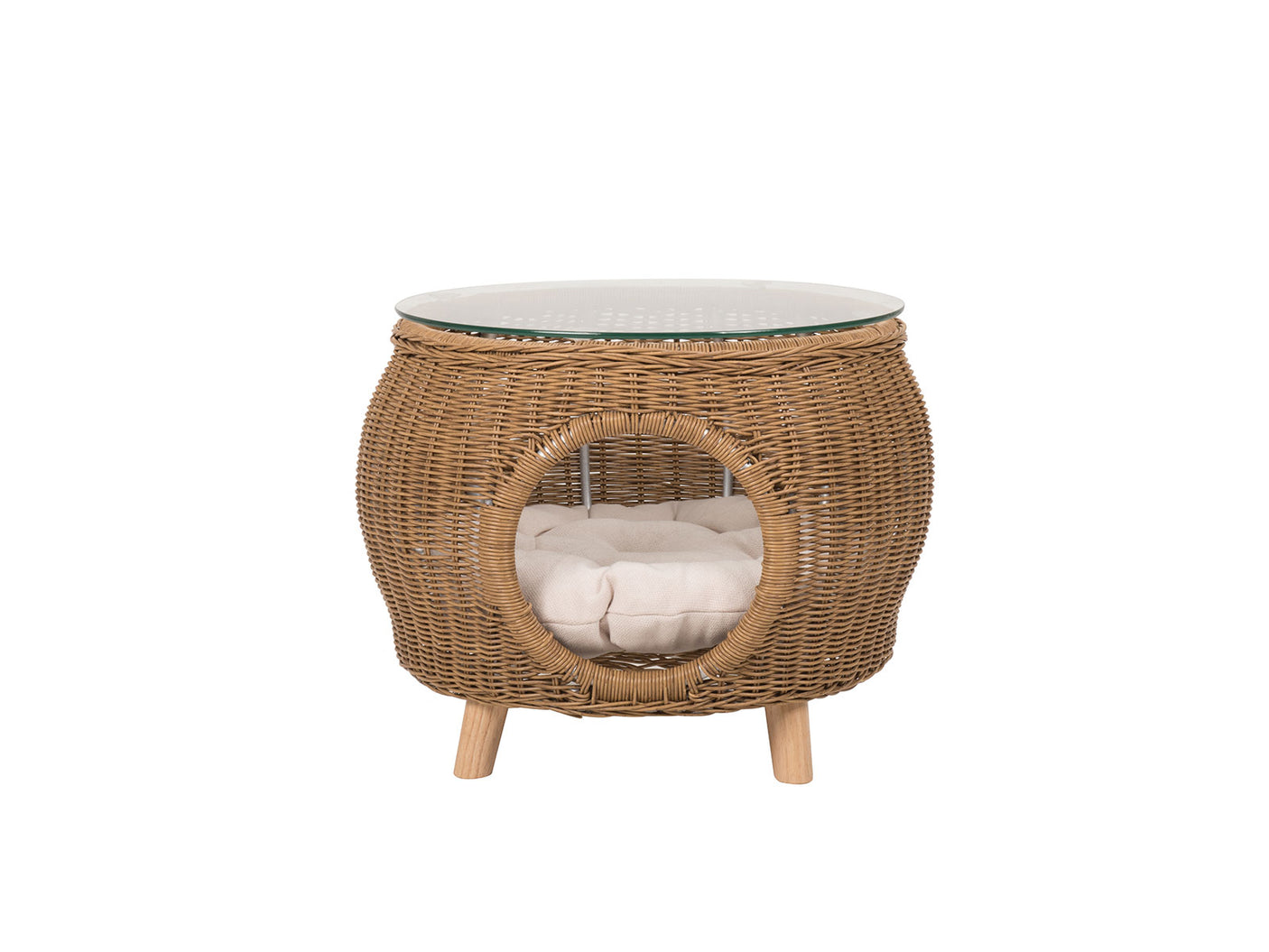 Naturlig Outdoor Side Table Aluminium frame