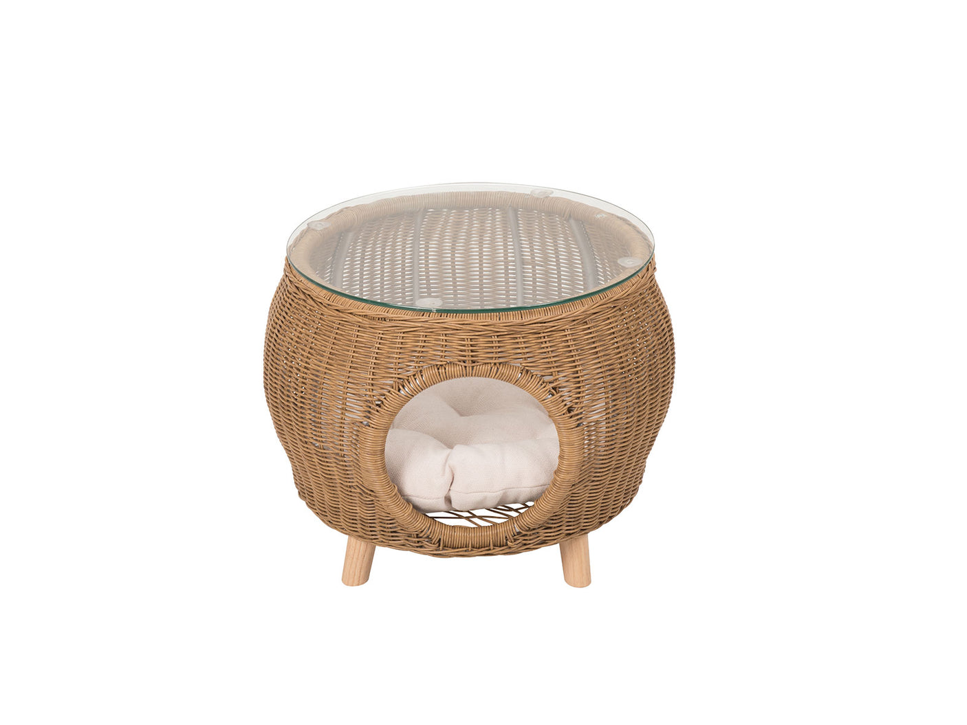 Naturlig Outdoor Side Table Aluminium frame