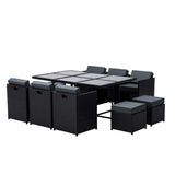 Genoa 11-Piece Aluminium Outdoor Dining Set