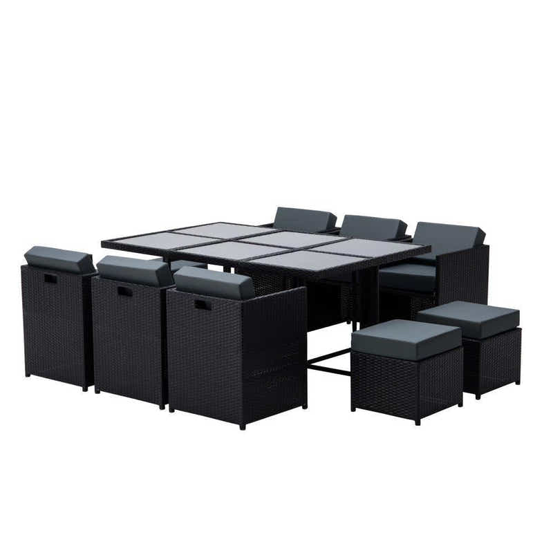 Genoa 11-Piece Aluminium Outdoor Dining Set