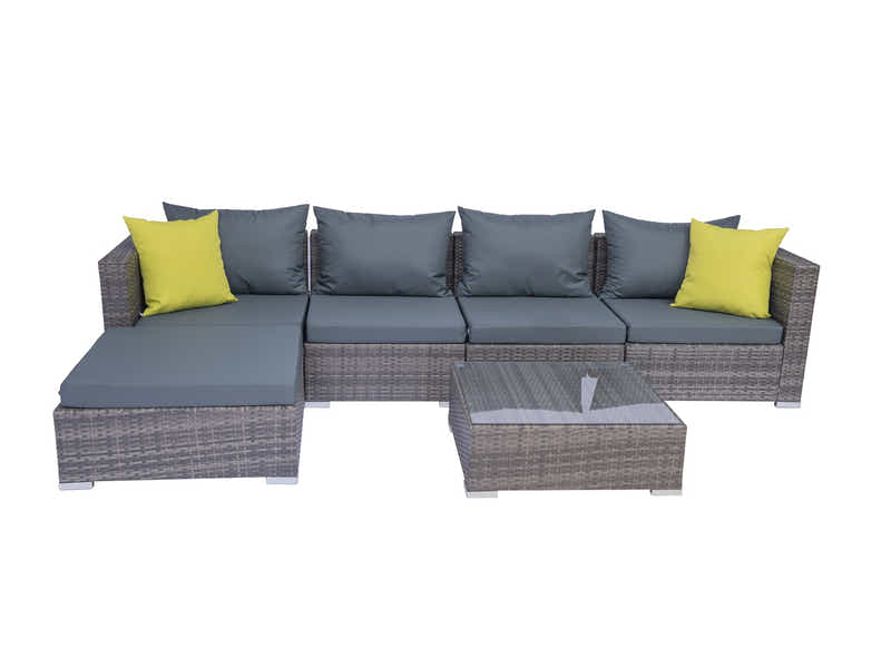 Vicenza Outdoor Corner Set 5 Seater Aluminium frame