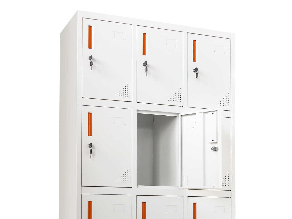 12-Door Locker - Creamy White