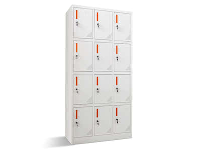 12-Door Locker - Creamy White