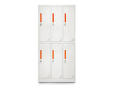 6-Door Locker - Creamy White
