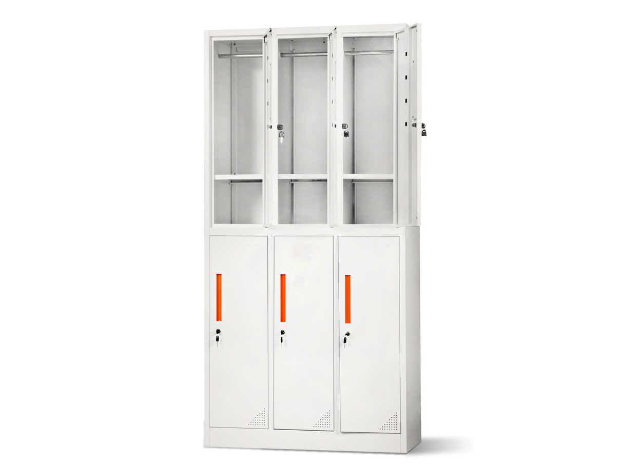 6-Door Locker - Creamy White