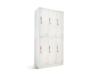 6-Door Locker - Creamy White