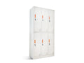 6-Door Locker - Creamy White