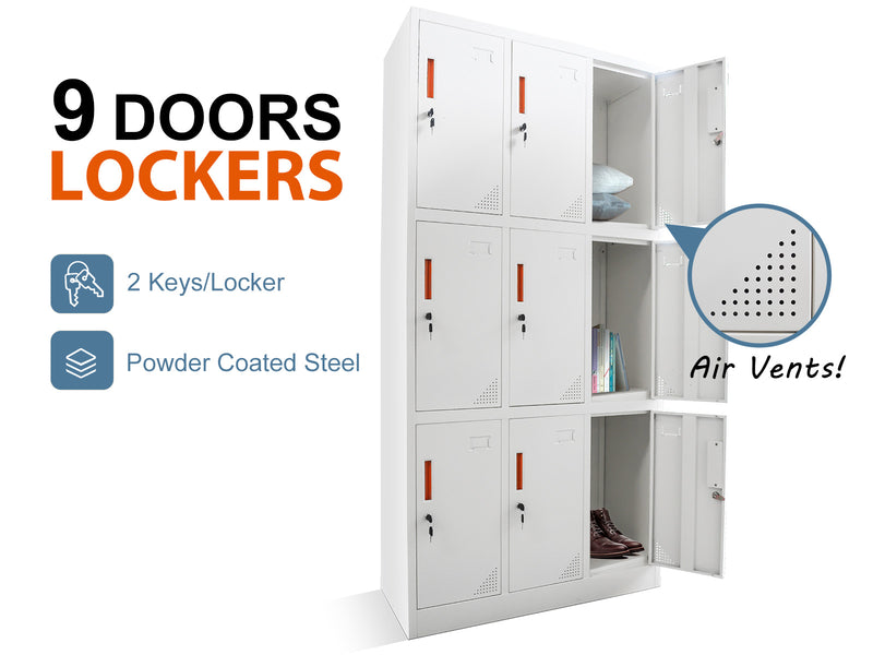 Locker 9 Doors NW