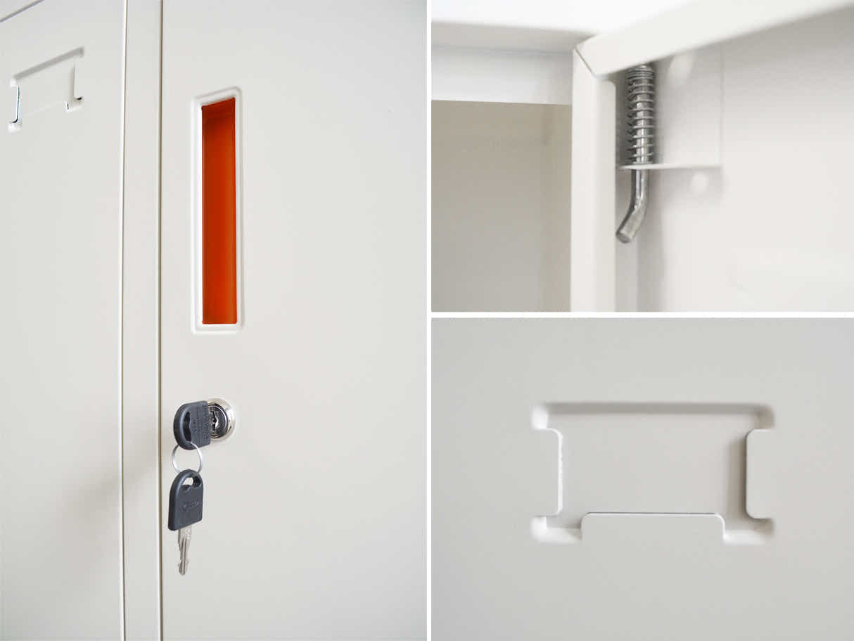 9-Door Locker - Creamy White