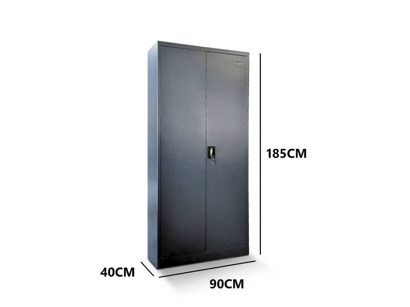 Lockable Steel Garage Storage Cabinet - 185 cm