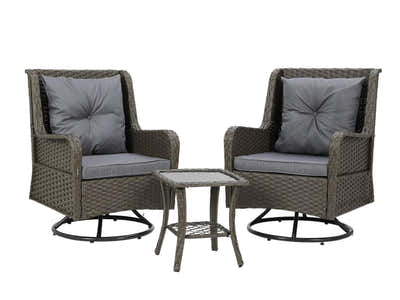 3pc New Relaxo Outdoor Swivel Set