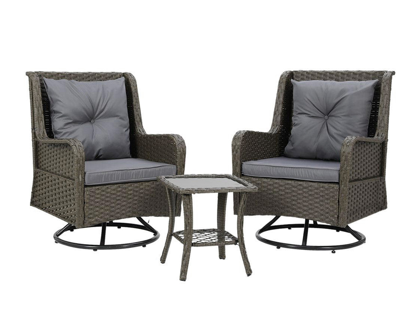 3pc New Relaxo Outdoor Swivel Set