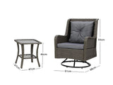 3pc New Relaxo Outdoor Swivel Set