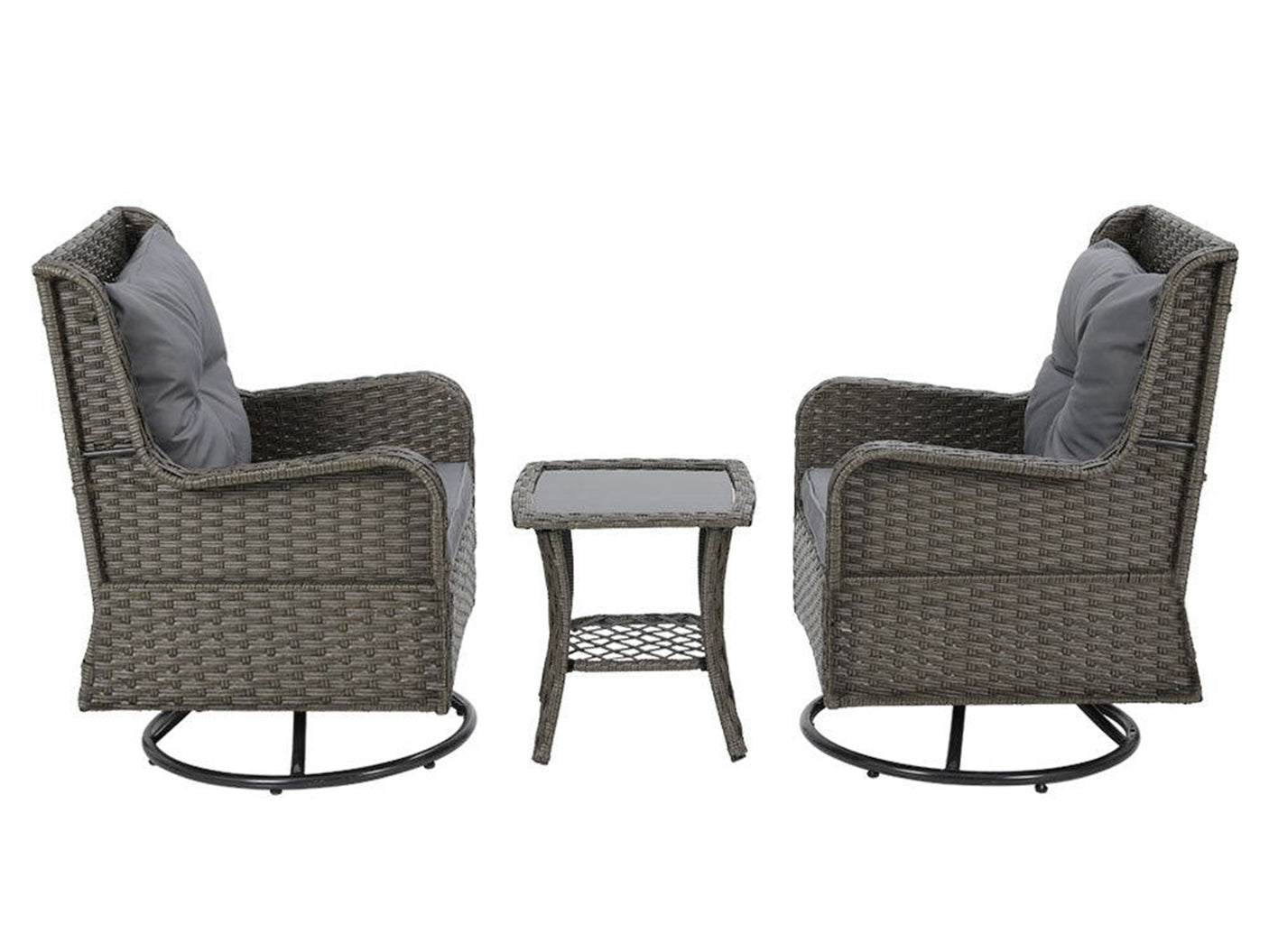 3pc New Relaxo Outdoor Swivel Set