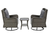3pc New Relaxo Outdoor Swivel Set