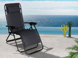 Zero Gravity Chair with Padded Cushion - Black