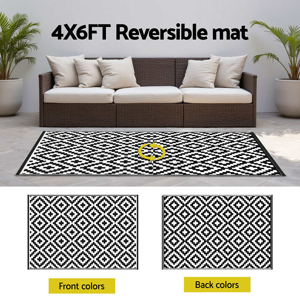 Outdoor Rugs 120x180cm Large Carpet Reversible Area Mat