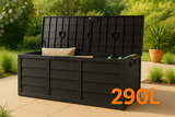 Outdoor Storage Box All Black 290L