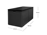 Outdoor Storage Box 490L black