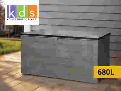 Outdoor Storage Box 680L - Grey