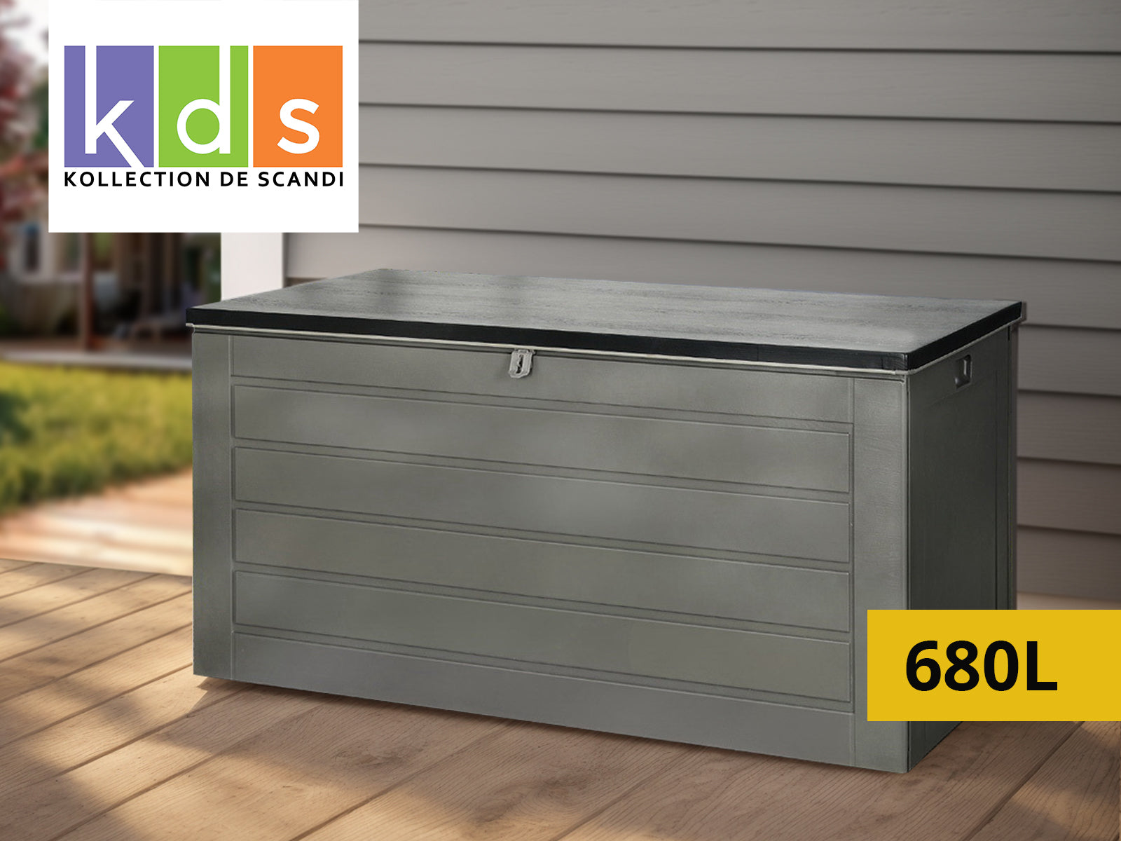 Outdoor Storage Box 680L grey