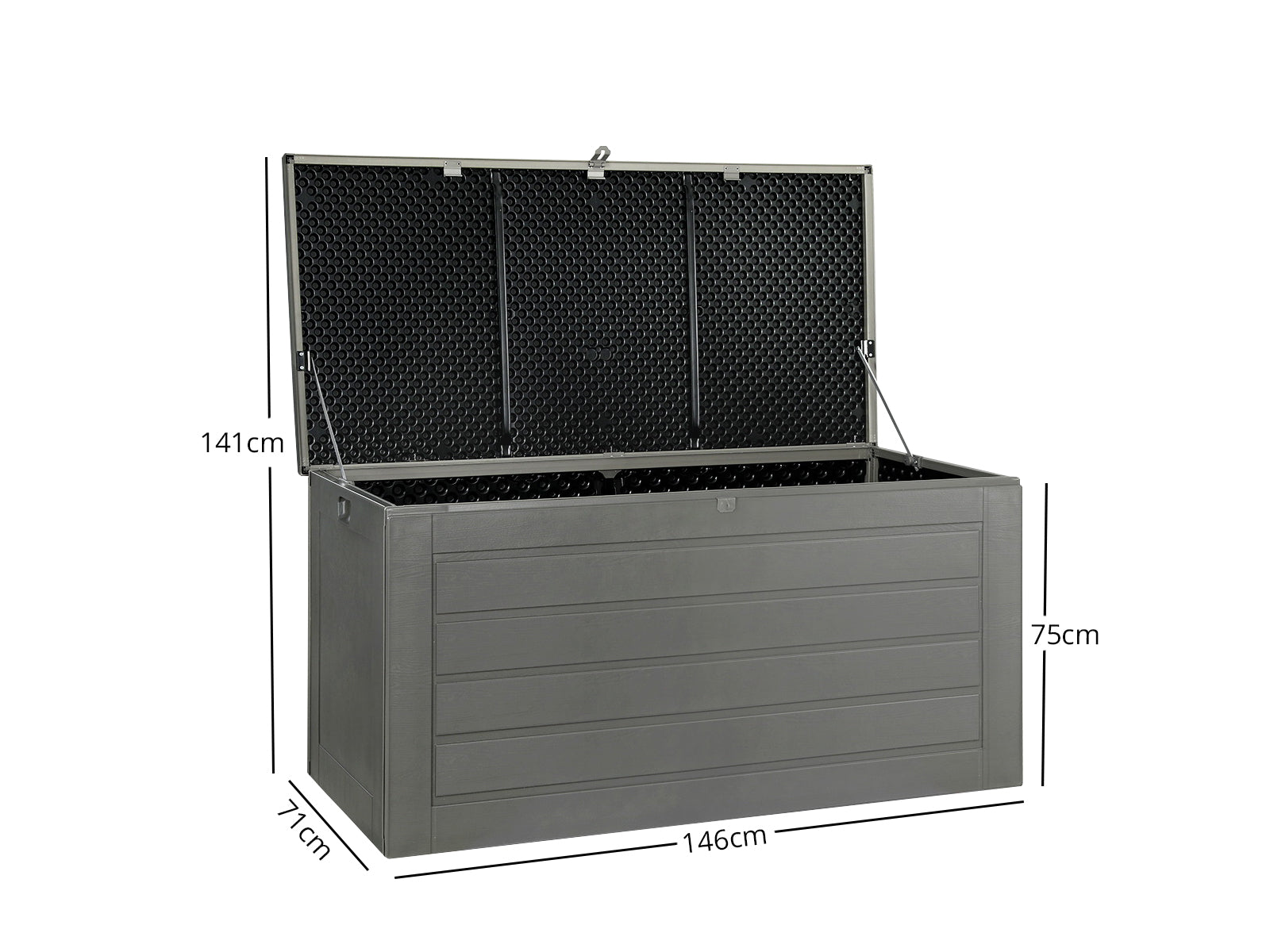 Outdoor Storage Box 680L grey