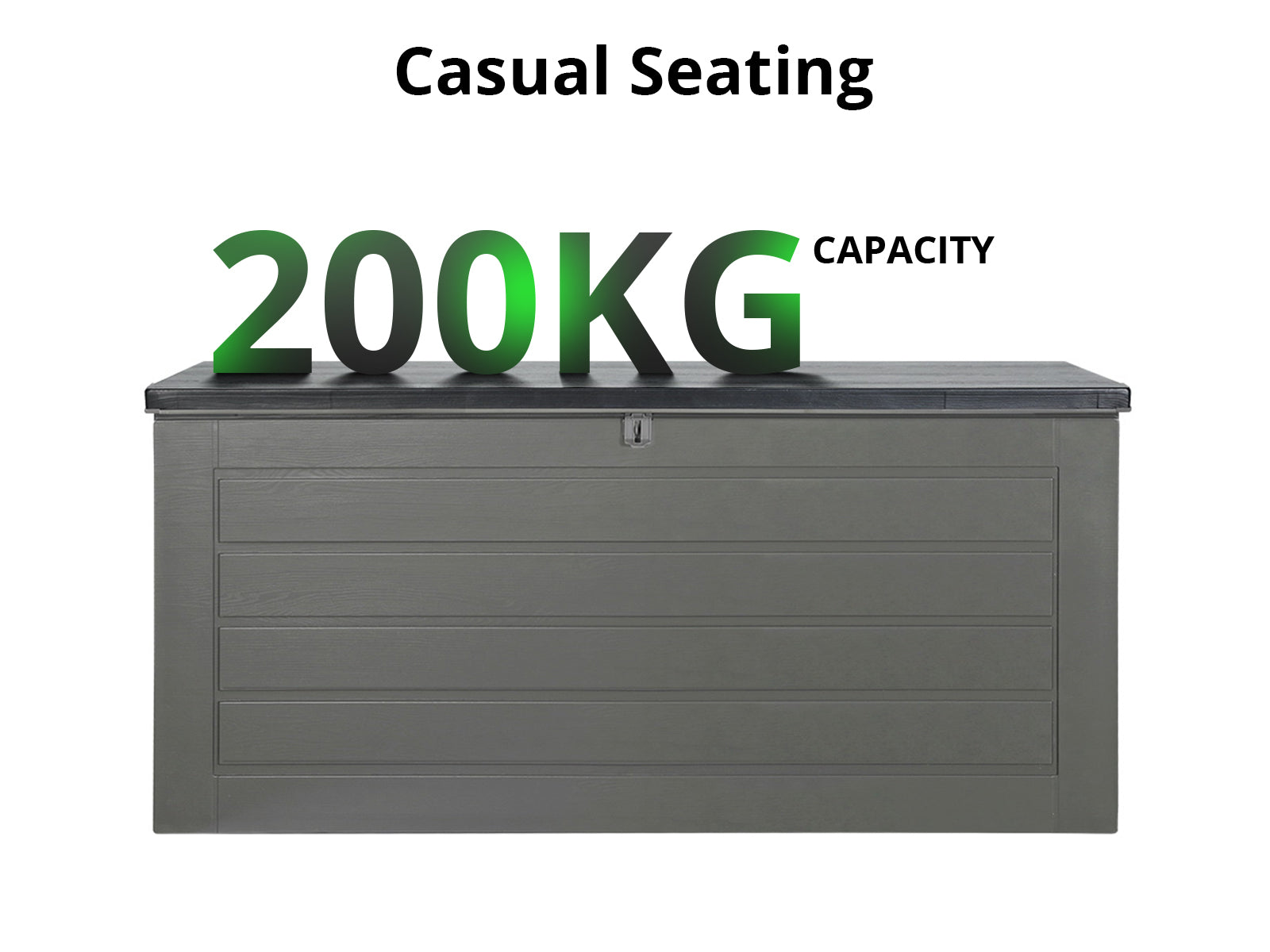Outdoor Storage Box 680L grey