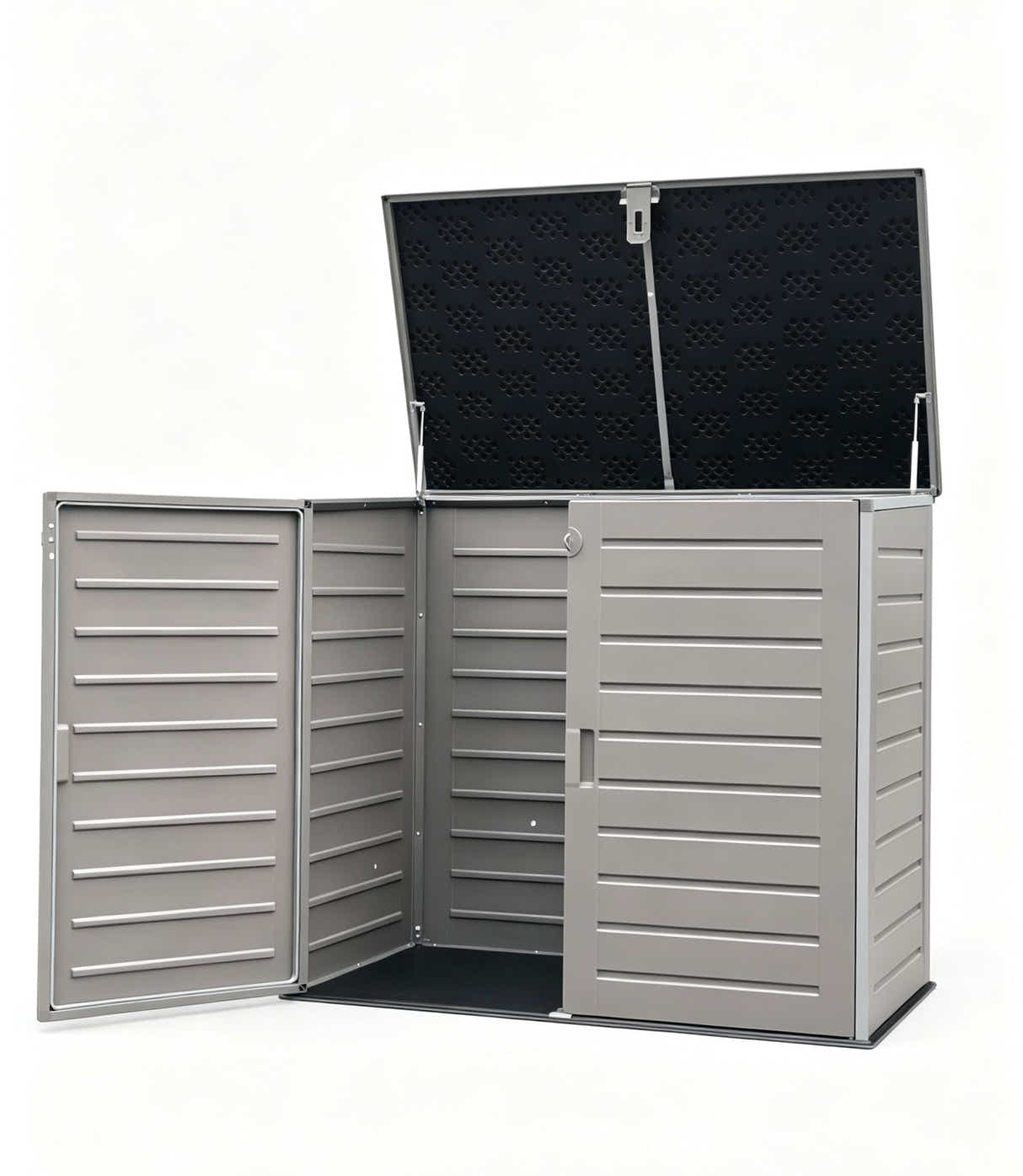 DS Outdoor Bin Storage Shed 1170L Grey