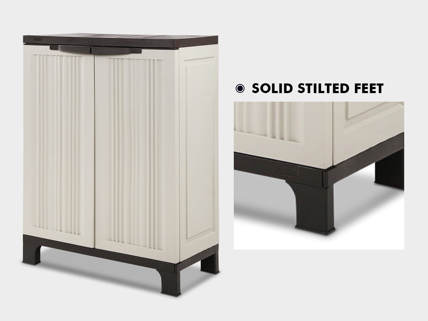 Half Outdoor Storage Cabinet