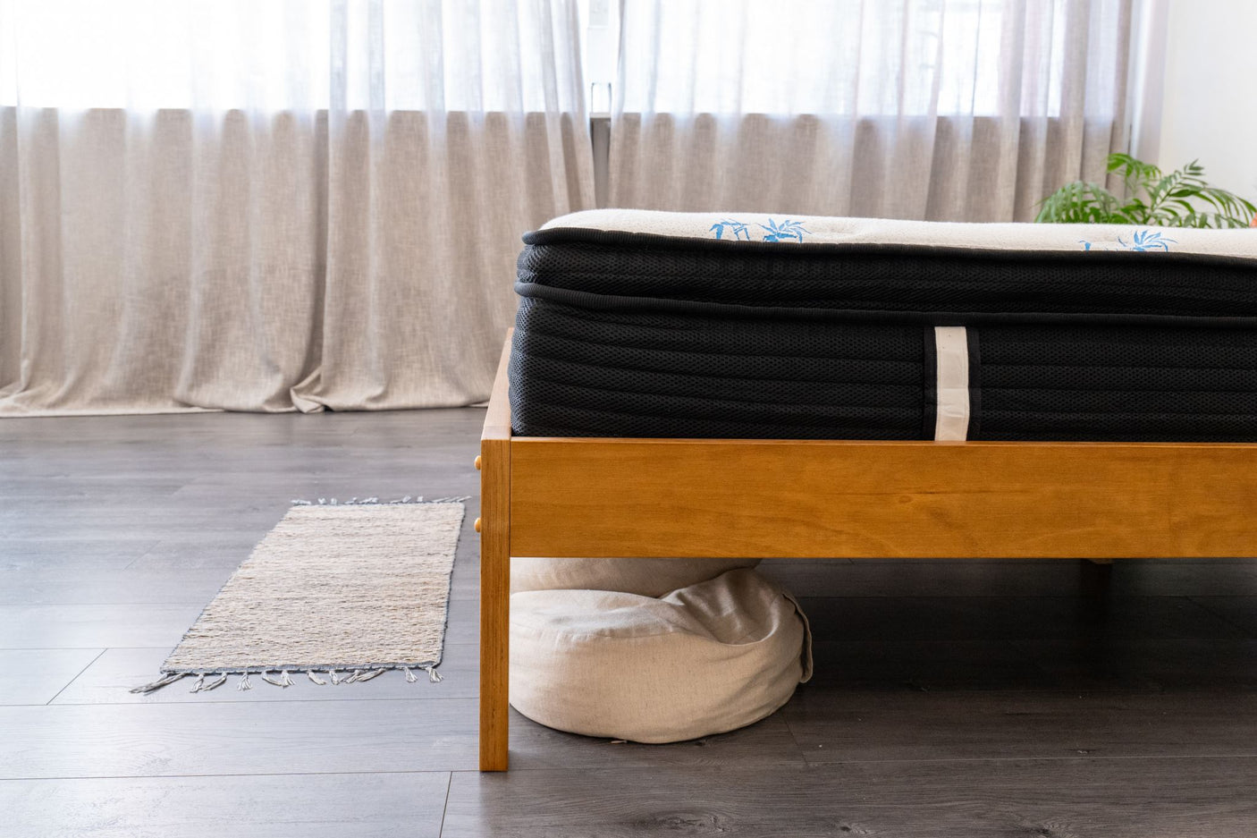 Sovo Queen Bed Frame - Oak