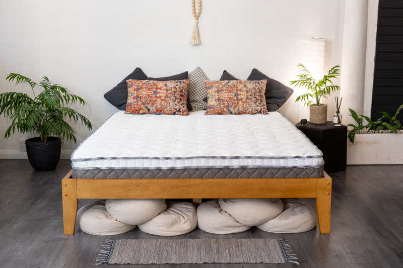 Sovo Bed Frame Oak - Queen