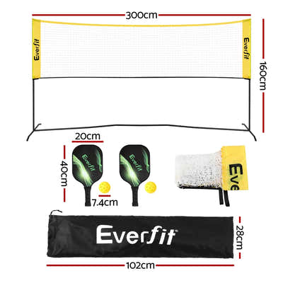 DS NA Everfit 10ft Portable Net Adjustable for Badminton Tennis Volleyball
