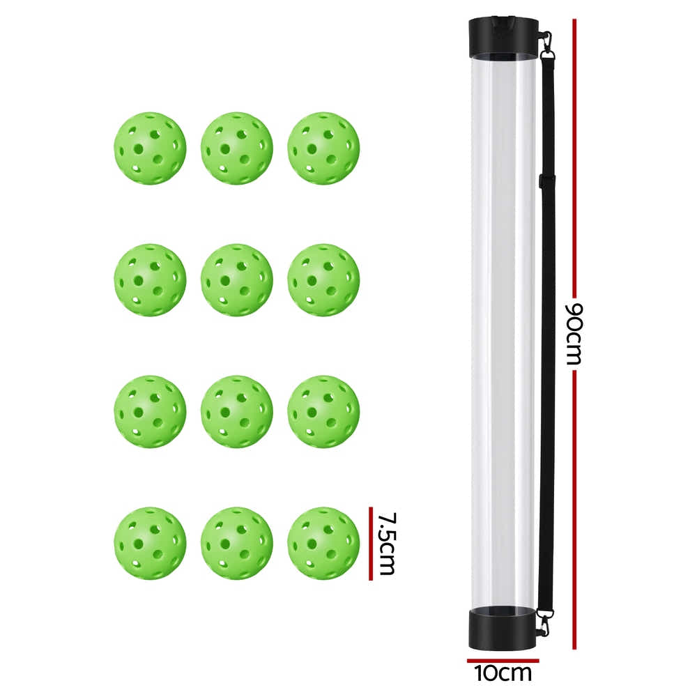 DS NA Everfit 12PC Pickleball Collector Set Portable Storage Adjustable Strap