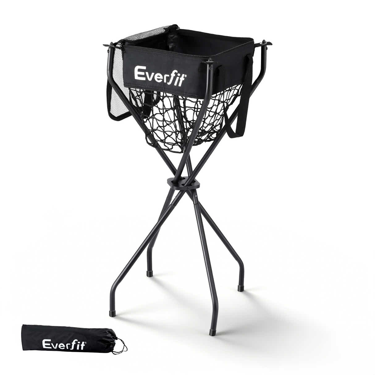 DS NA Everfit Portable Ball Cart Foldable Pickleball Tennis Baseball Softball