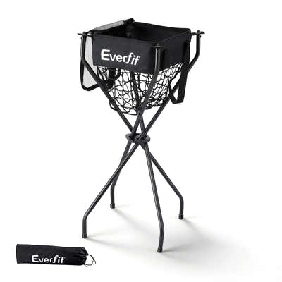 DS NA Everfit Portable Ball Cart Foldable Pickleball Tennis Baseball Softball