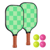 DS NA Everfit Pickleball Paddle Set Fiberglass - Balls Bag Tournament Kit 2PCS