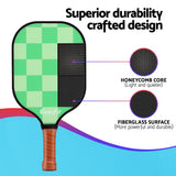 DS NA Everfit Pickleball Paddle Set Fiberglass - Balls Bag Tournament Kit 2PCS