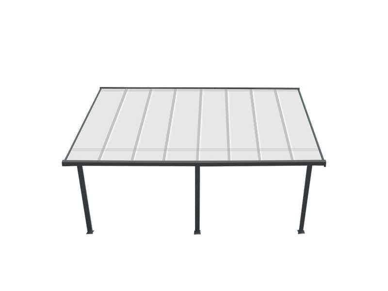 Aluminium Patio Canopy Grey - 10ft x 16ft