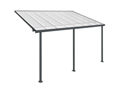 Aluminium Patio Canopy Grey - 10ft x 16ft