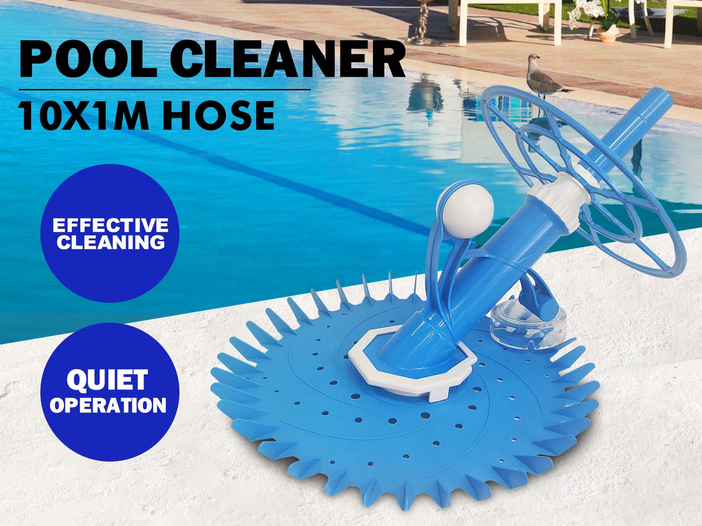 Pool cleaner 2.5m deep pool